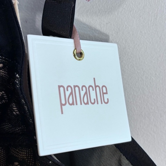 PANACHE Sz 40FF Sophie Black Nude Lace Nursing Bra NEW WITH TAG - Picture 4 of 10